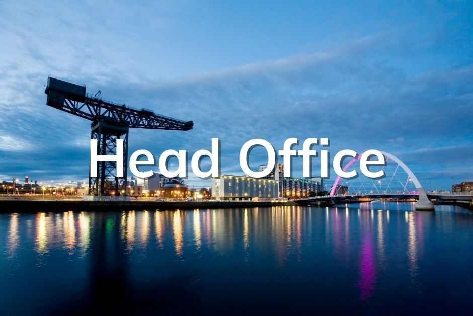 Glasgow Head Office with main point of contact